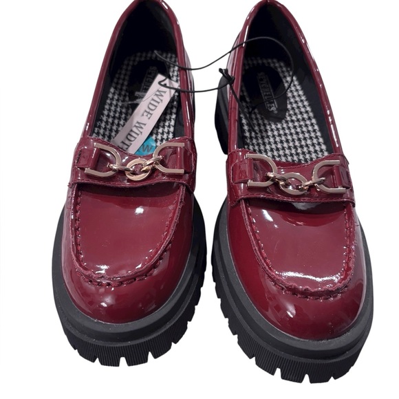 Seychelles Scarlet Chunky Platform Loafers Size 7.5 Wide. NWOB - Picture 2 of 9